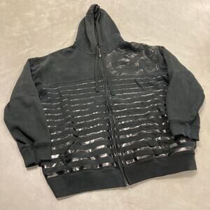 vintage y2k striped ecko hoodie